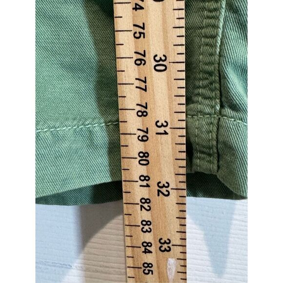 NWOT MOTHER Hedge Green Linen Blend Lightweight Fixer Short Romper One Piece XS - Picture 15 of 16